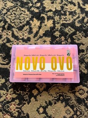Pink Press-On Nail Tip Storage Case